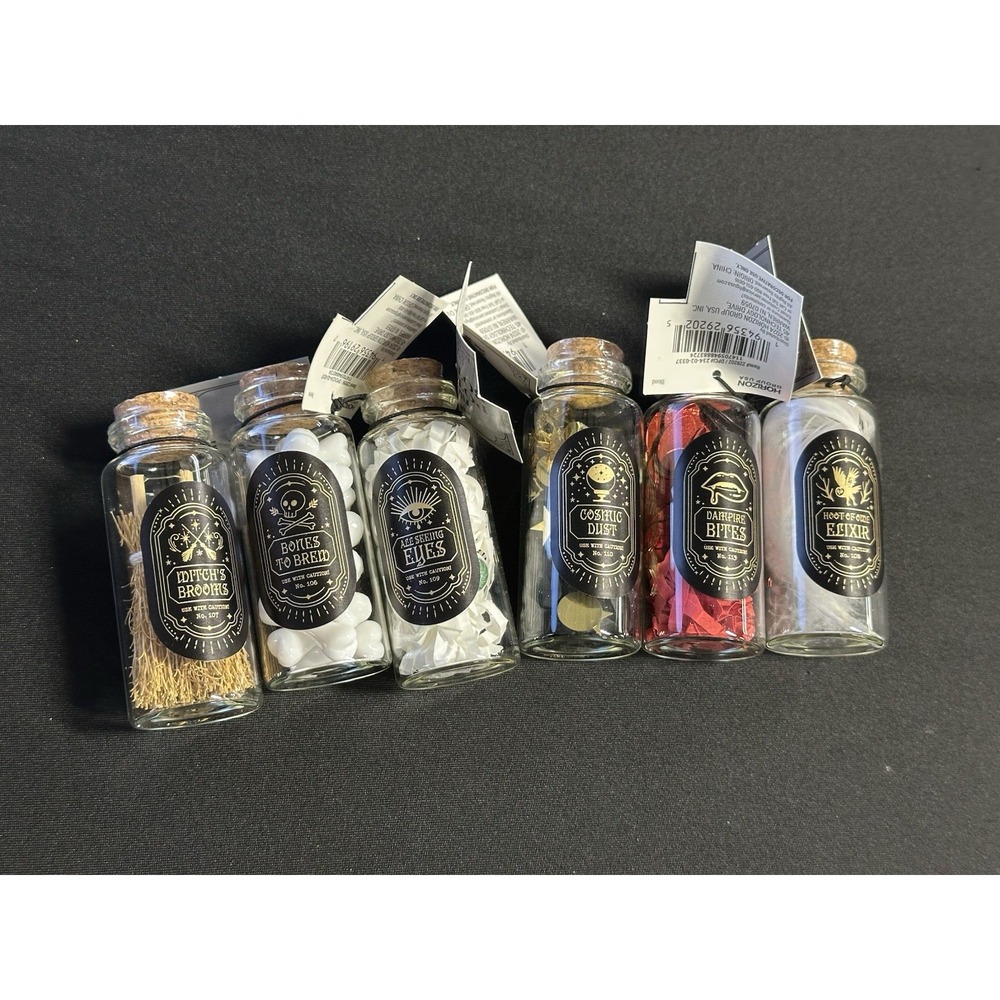 Target Bullseye Playground Halloween Set Of 6 Mini Potion Bottles New 2024